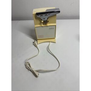 Vintage Sunbeam Automatic Can Opener Knife Sharpener Combo Sunshine Yellow